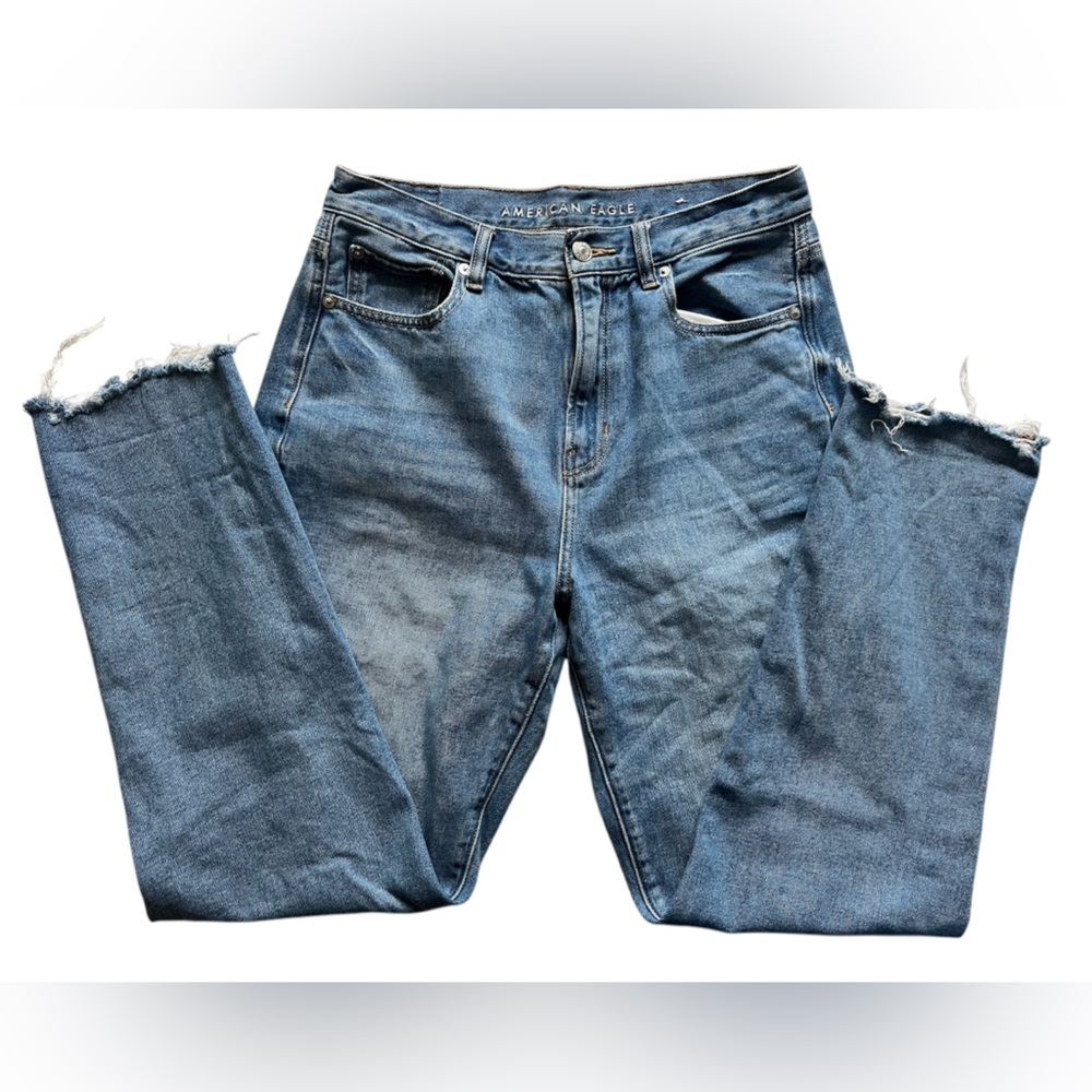 American Eagle Distressed TALL Blue Jeans